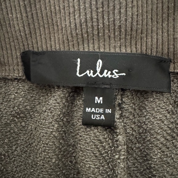 Lulus Casual Cargo Jogger Dance Sweat Track Pants, Dark Olive Green, Size M - Picture 8 of 11